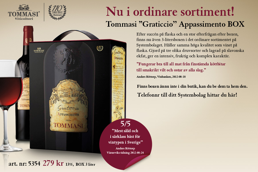 Tommasi Graticcio Appassimento