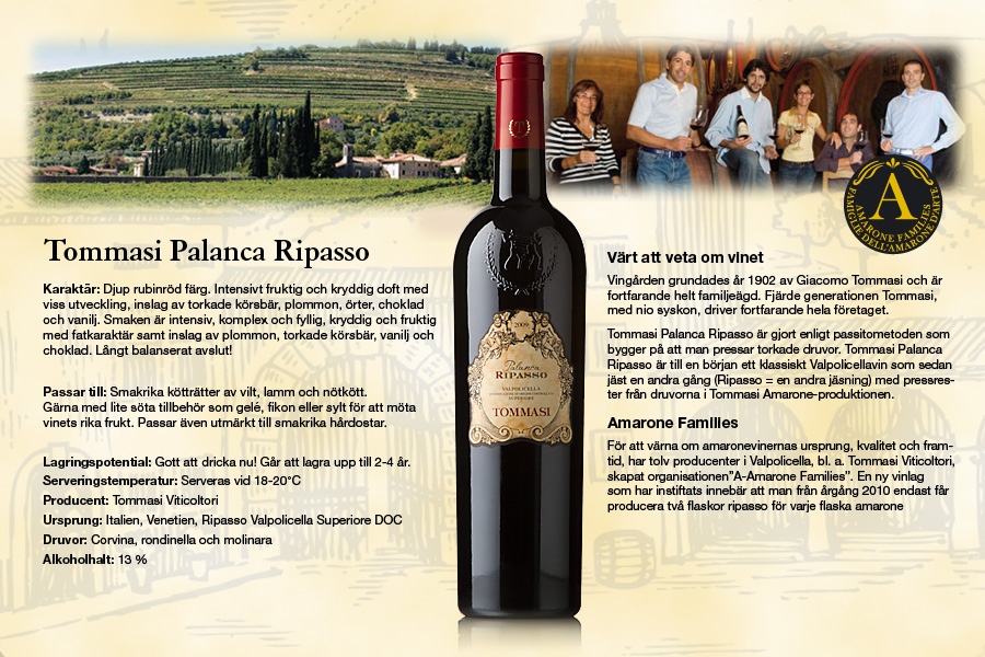 Tommasi Palanca Ripasso 2009