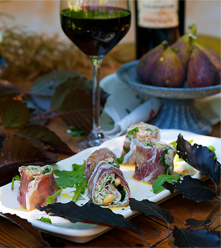 Involtini di prosciutto crudo